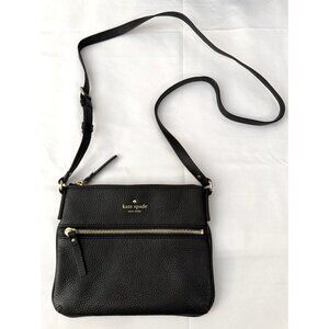 Kate Spade New York Cobble Hill Tenley Pebbled Black Leather Crossbody